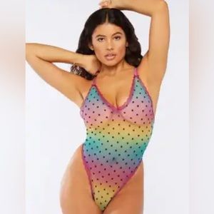 Savage X Fenty Metallic Stars bodysuit